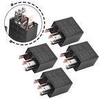 Set of 4 Relay 12V 30A 5 Pin for Automotive Truck Replacement