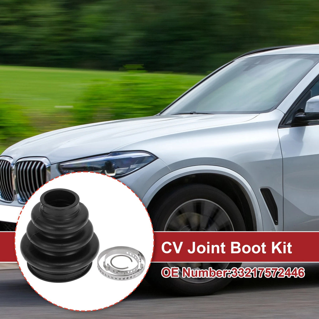 Outer CV Joint Boot Kit with Clamps for BMW 535i (2008–2010) - 33217572446