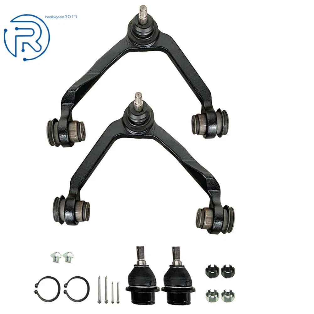 Set of 4 Front Upper Control Arms with Ball Joints for Ford F-150 F-250