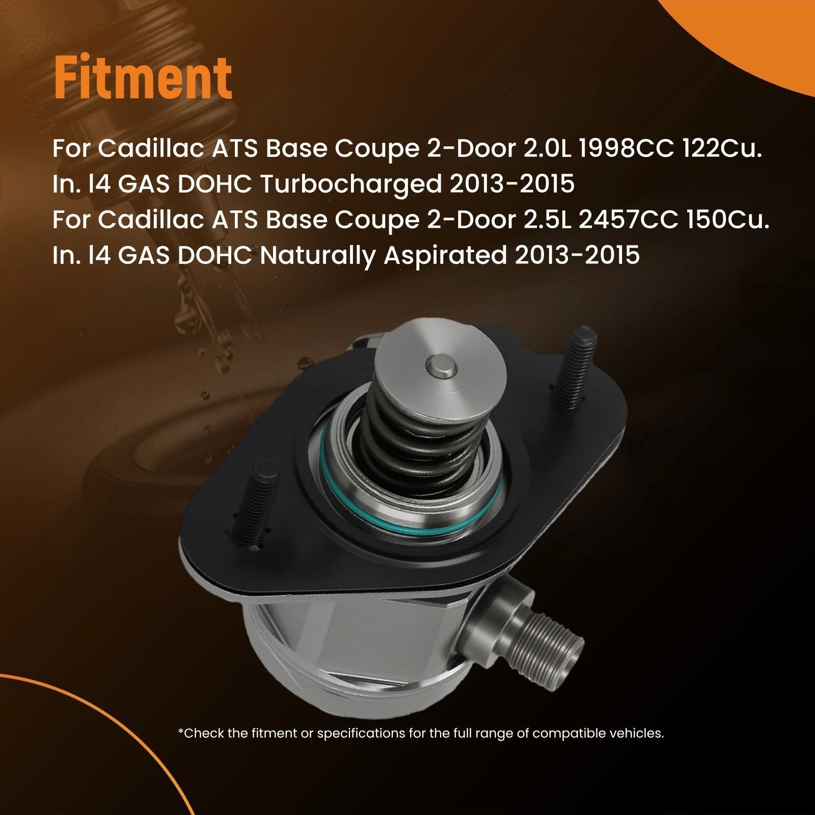 High Pressure Pump for Cadillac ATS 2.0L 2.5L (2013–2015)