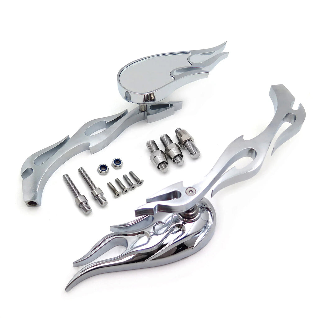 Chrome Running Mirrors for Honda Kawasaki Suzuki Hayabusa Yamaha R1 R6