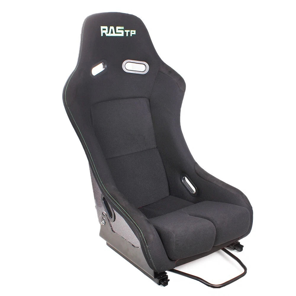 2X Fiber Glass Racing Seats with Stainless Bracket Mount Universal