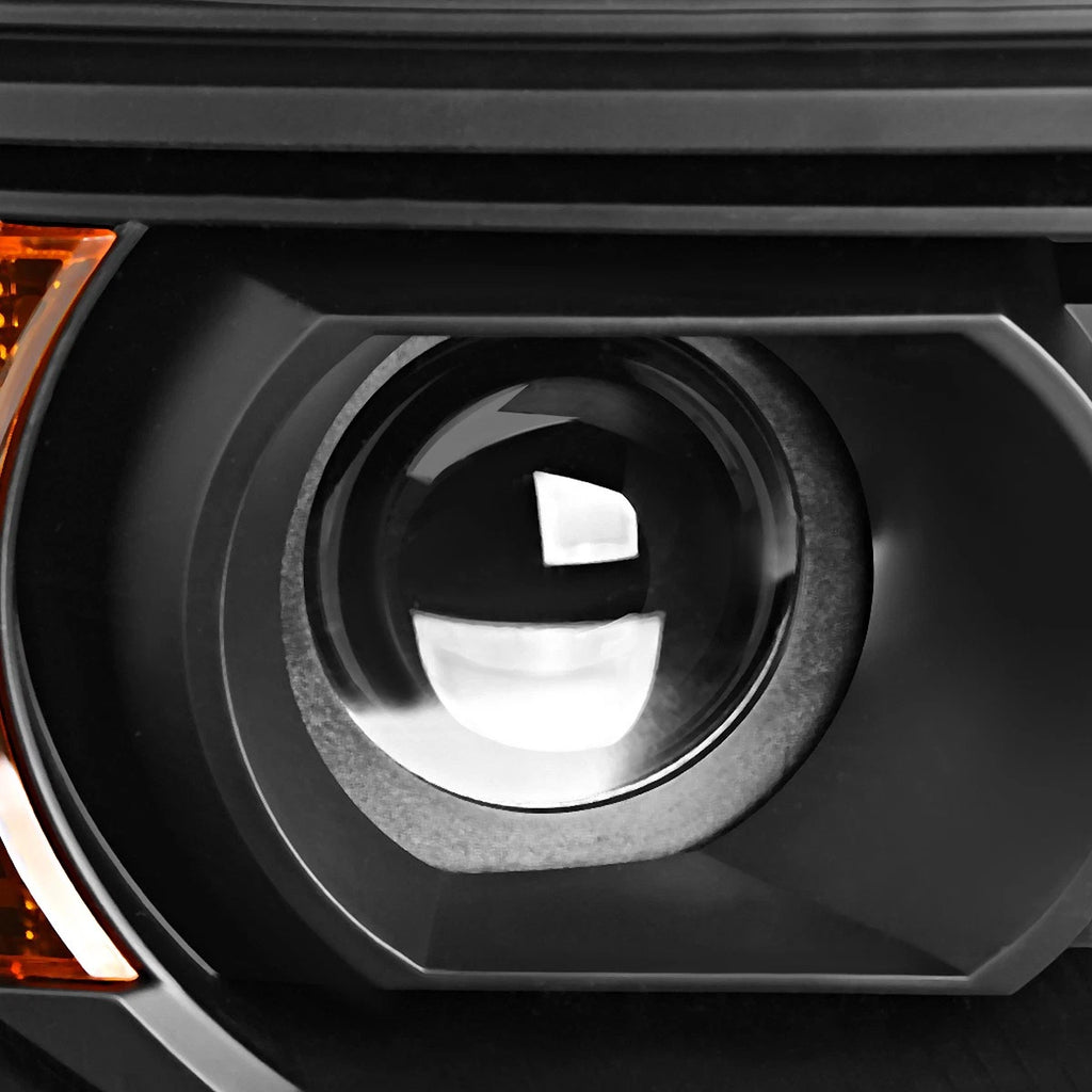 Black Housing Amber Corner Projector Headlight Lamps for GMC Sierra (2014–2018)