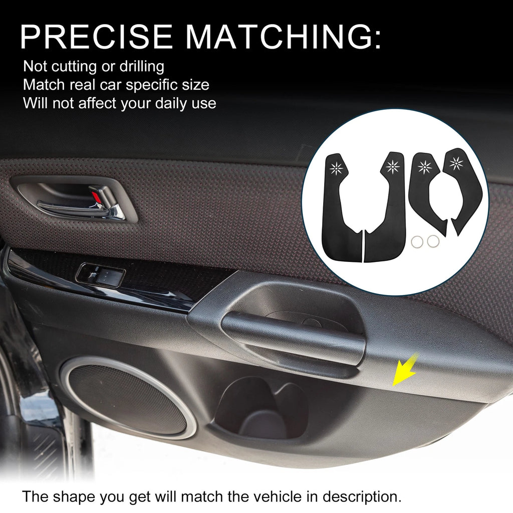 Set of 1 Car Door Leather Anti Kick Pad Sticker for Audi Q4 (2023–2024)