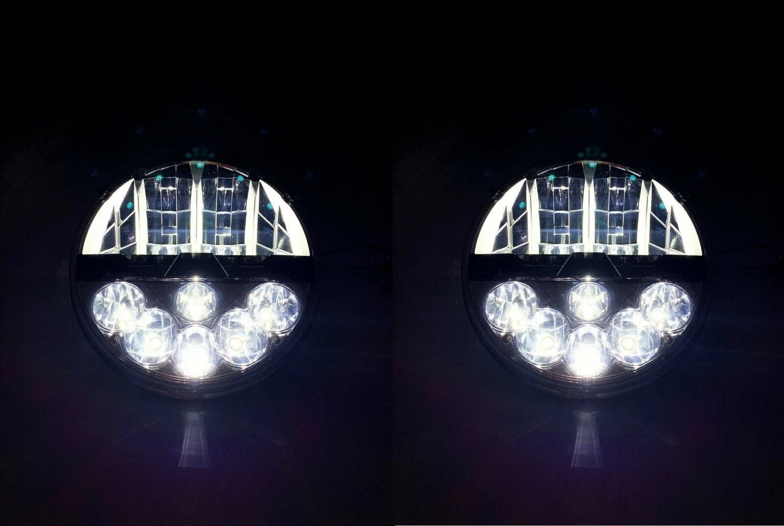 7 Inch LED Projector Headlights High Power for Pair (Low High)