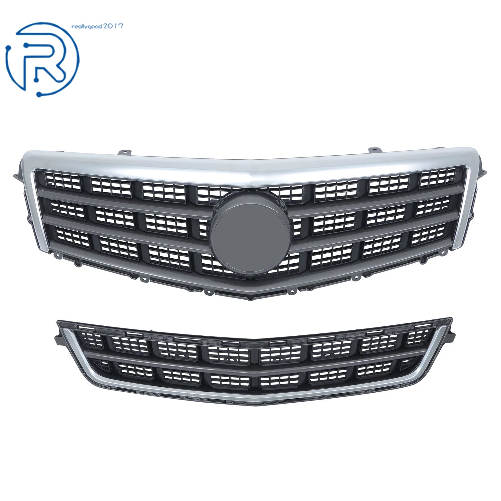 Matte Finish Front Bumper Grilles for Cadillac ATS (2013-2014)