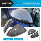 Carbon Fiber Mirror Caps for VW Golf MK7 MK7.5 TSI TDI GTI R (2013–2020)