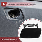 Front Left Washer Nozzle Cover Cap for Audi A4 S4 (2013–2015) 1 Pcs Black