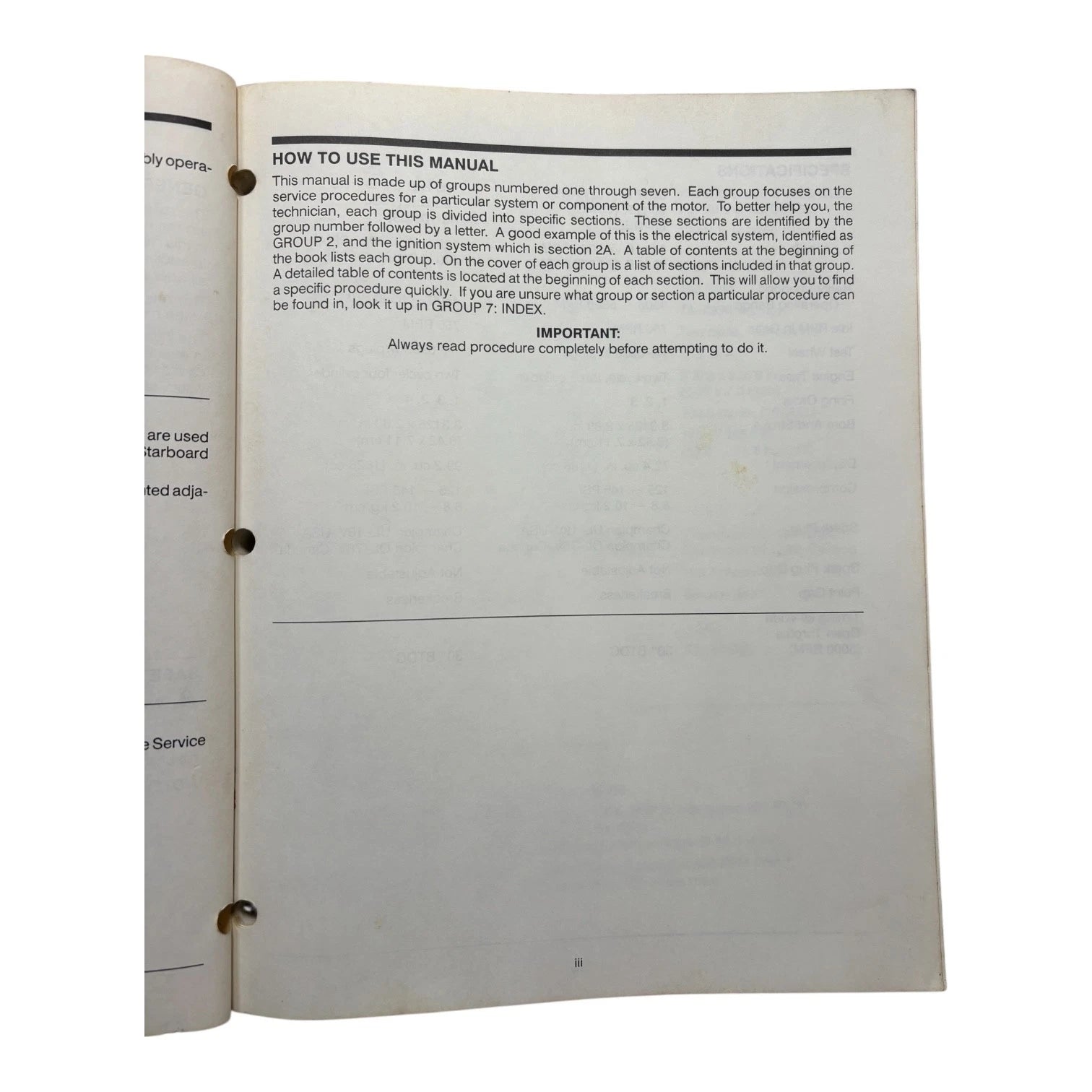 Service Manual for Force Outboards OB4644 (85/125 L-Drive)