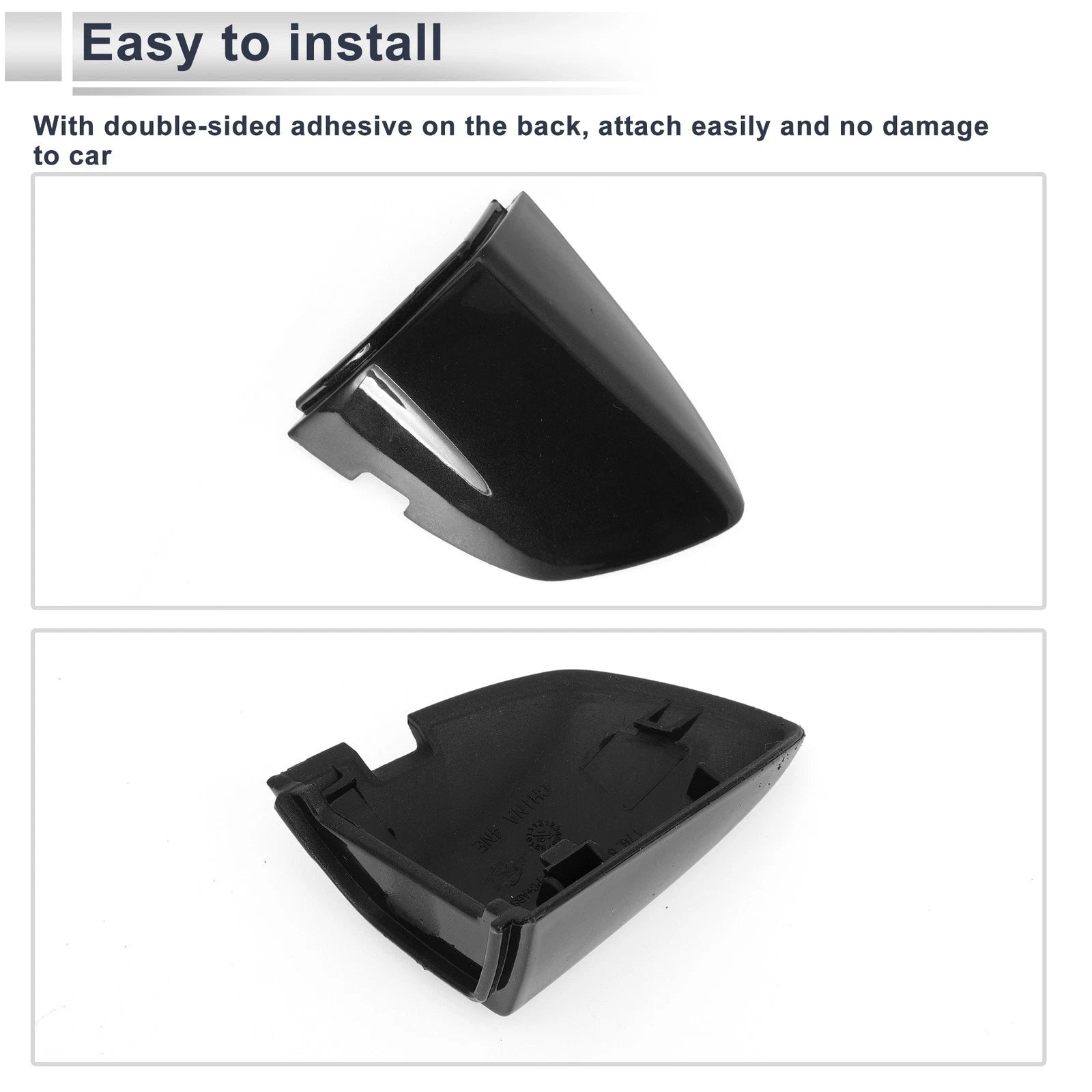 Front Left Door Handle Lock Cylinder Cover for Volkswagen Sagitta (2019–2021) Black