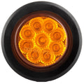 8x 2 Inch Amber Side Marker Clearance Light Round 9 LED for Trailer