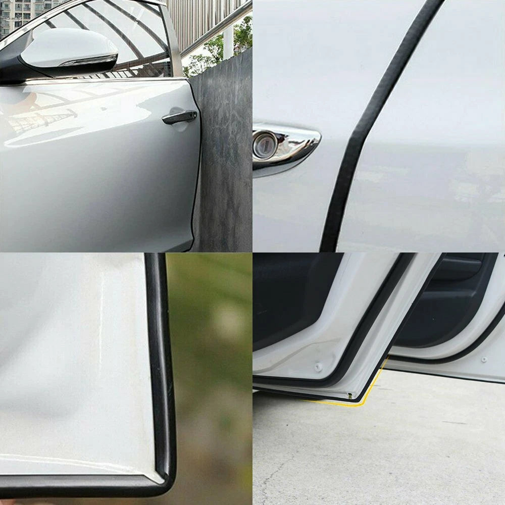 Set of 2 Rubber Seal Trim Molding Strips for Car Door Window Edge