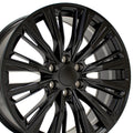 22" Satin Black 2WD Wheel for 1988-2000 Chevy C2500 - RVO4702