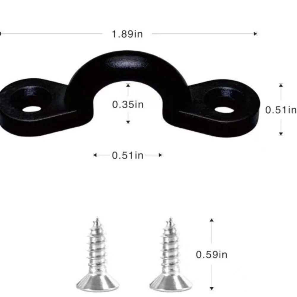 Stainless Steel D Rings Hardware Kit for Kayak (16 Screws Nuts)