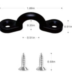 Stainless Steel D Rings Hardware Kit for Kayak (16 Screws Nuts)