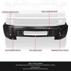 Front Bumper Face Bar for Silverado 2500 3500 HD (2015–2019) Black w/o Foglight Holes