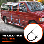 2pc Cargo Door Latch Release Cable for Ford E150 E250 E350 (2000–2014)