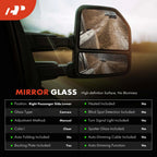 Passenger Manual Mirror Glass for Honda Accord (2008–2012)