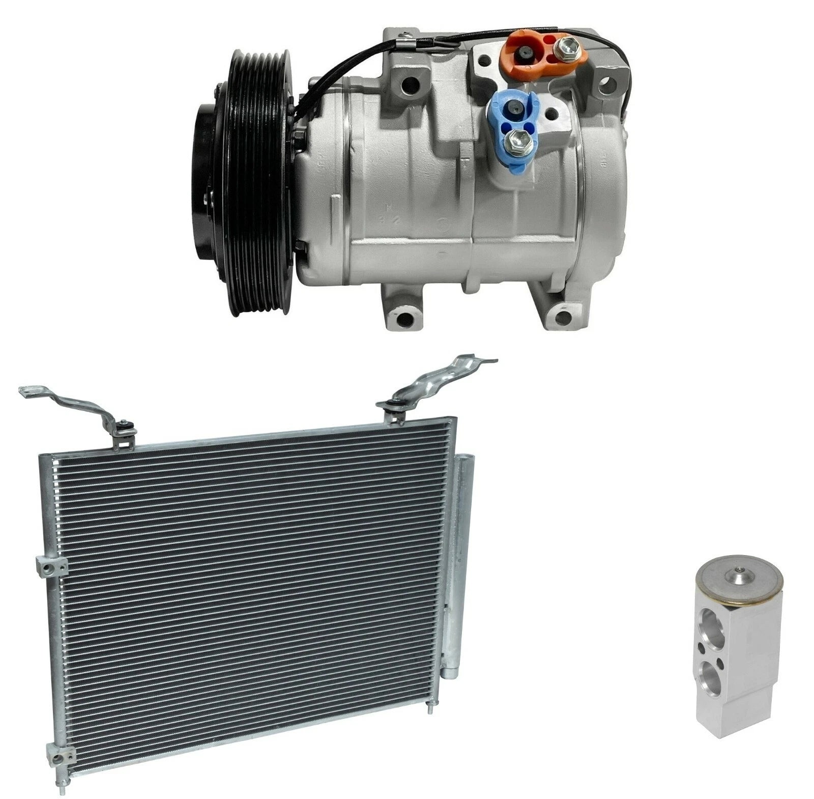 A/C Compressor Kit With Condenser Replacement for Honda Pilot (2006–2008)