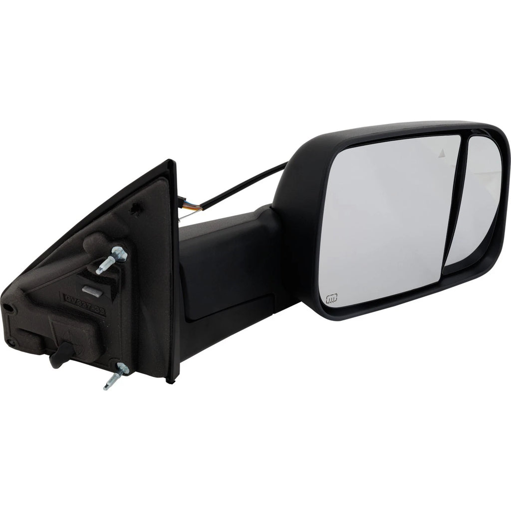 Power Mirror for Ram 1500 Right Side Heated Textured Black
