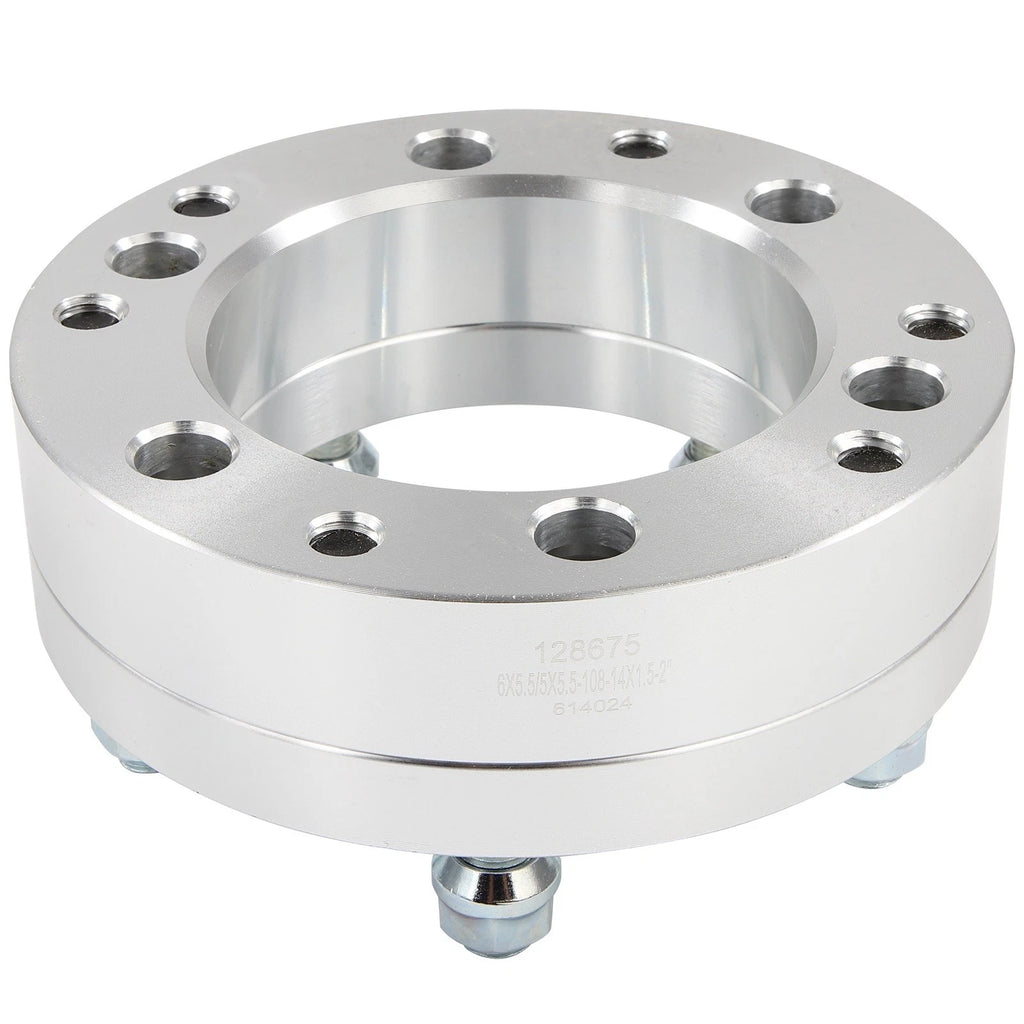 2x 2" Wheel Adapters for Chevy Ram 6 Lug to 5 Lug