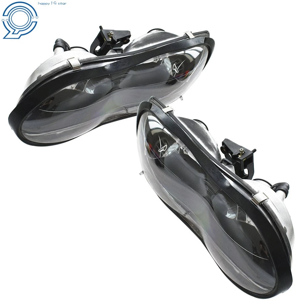 Halogen Black Headlight Pair for Chevy Camaro Z28 (1998–2002) Right+Left