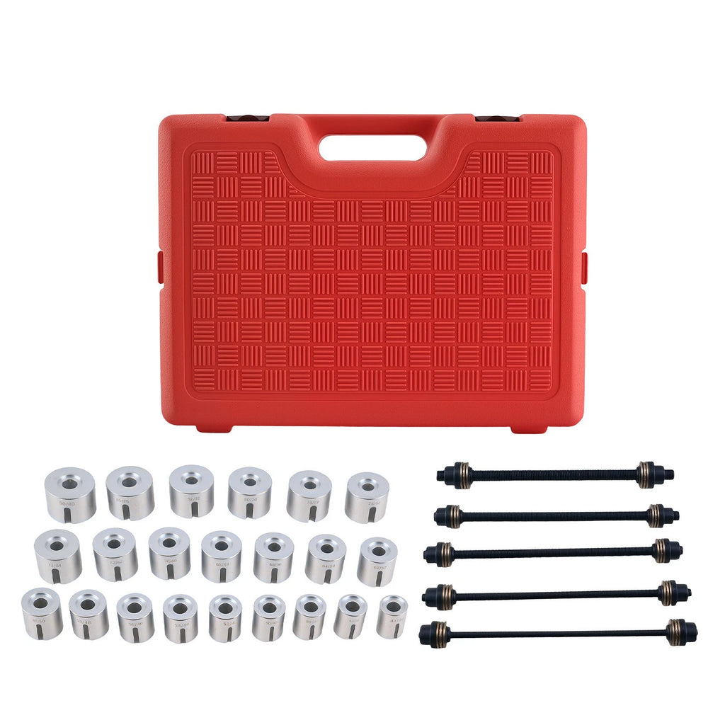 Press Tool Kit for Car Bush Bearing Workshop 34–80mm (22-Piece)