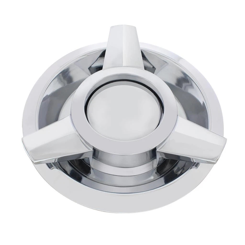 Wire Wheel Spinner Hubcaps Set for 1962-1963 Ford Thunderbird Chrome Center