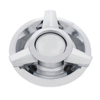 Wire Wheel Spinner Hubcaps Set for 1962-1963 Ford Thunderbird Chrome Center