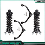 Set of 4 Front Struts w/ Coil Spring & Upper Control Arm for Jeep Liberty (2002–2007)