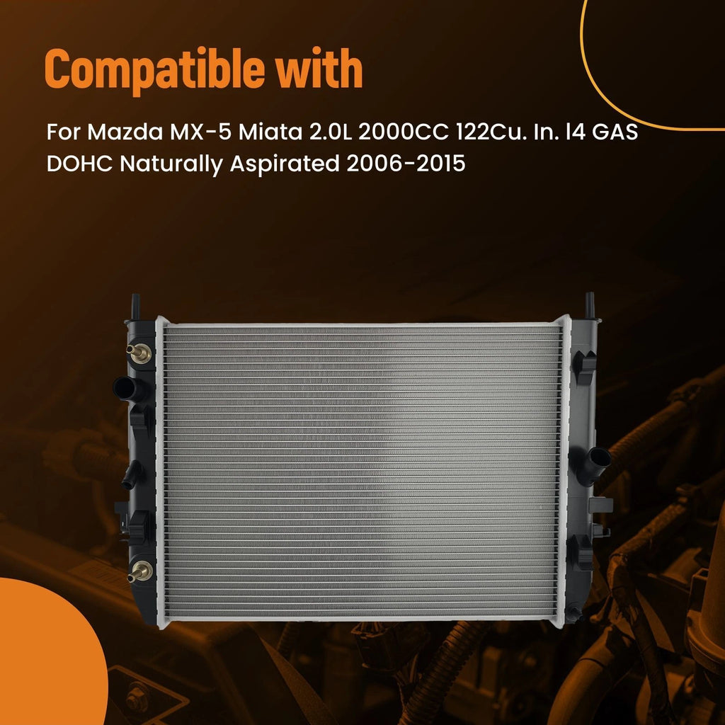Aluminum Cooling Radiator for Mazda MX-5 Miata (2006–2015) MA3010219 AT