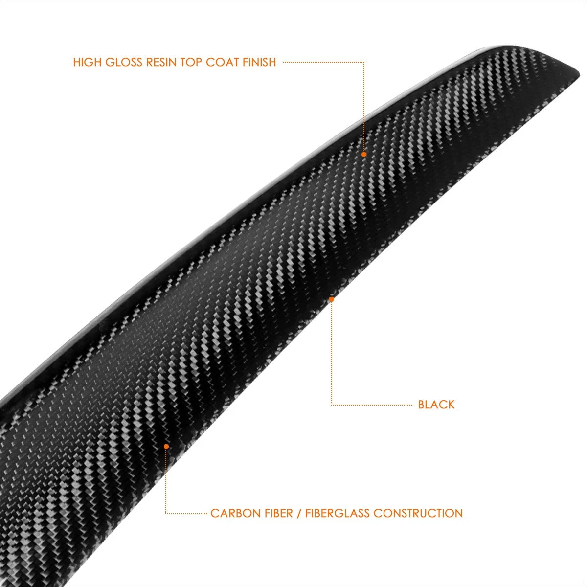 Carbon Fiber V-Style Duck Bill Rear Trunk Lid Spoiler for Mazda 6 (2019–2021)