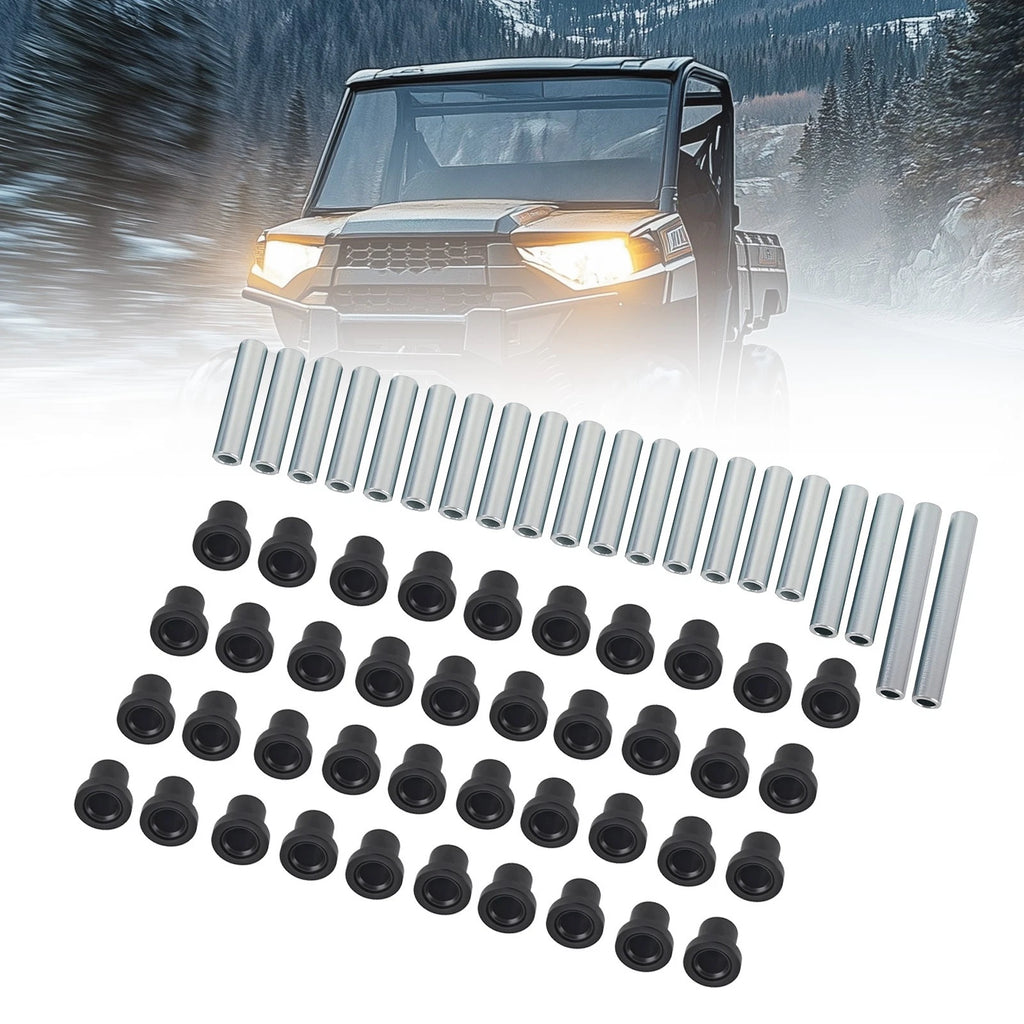 Front Rear Upper Lower A-Arm Bushings Rebuild Kit for Polaris Ranger 500 800 (2012–2014)