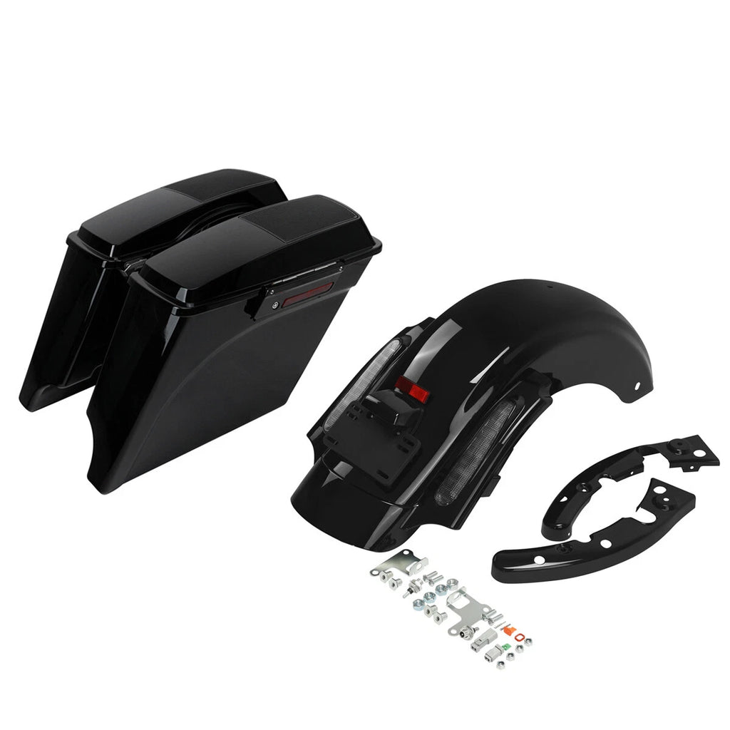 5" Stretched Saddlebags with 6X9" Speaker Lid for Harley Touring (2009–2013)