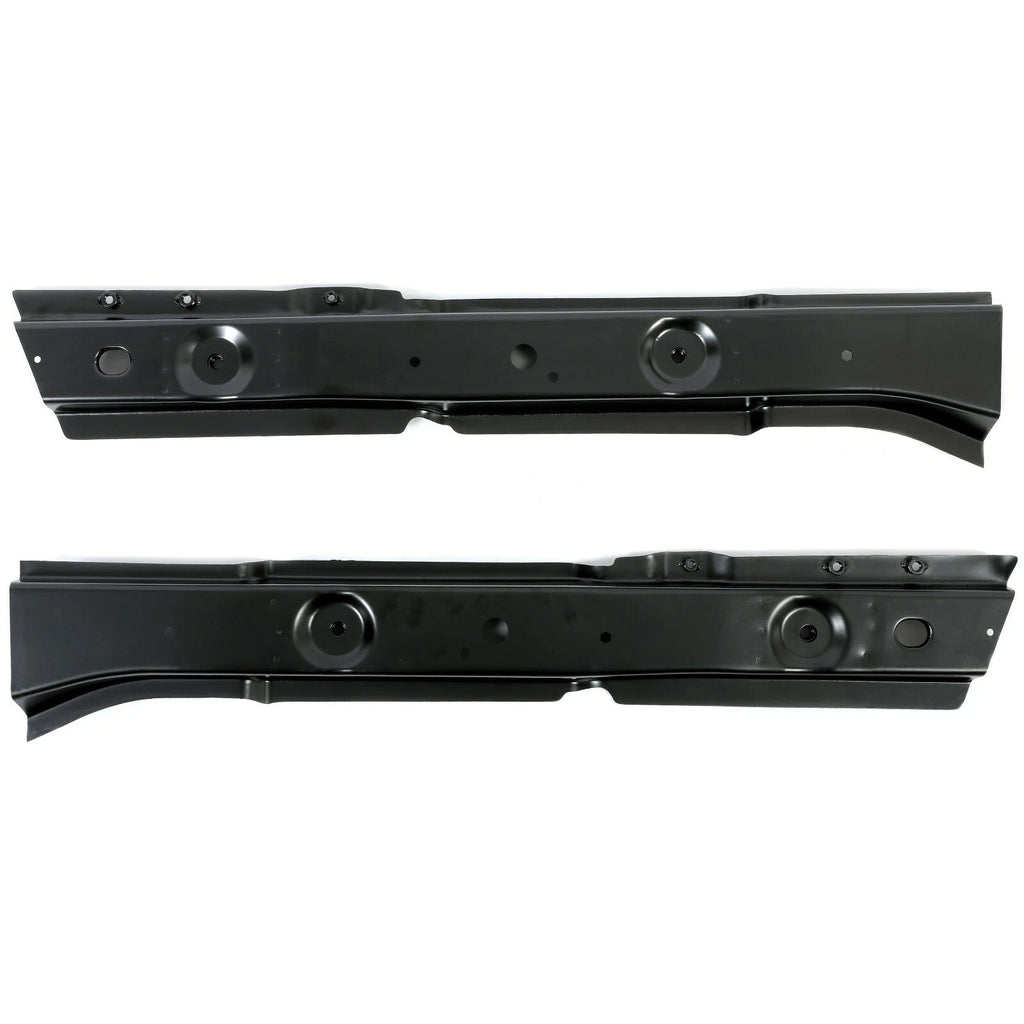 Pair of Black Steel Floor Pan Supports for Jeep Wrangler TJ (1997–2006)