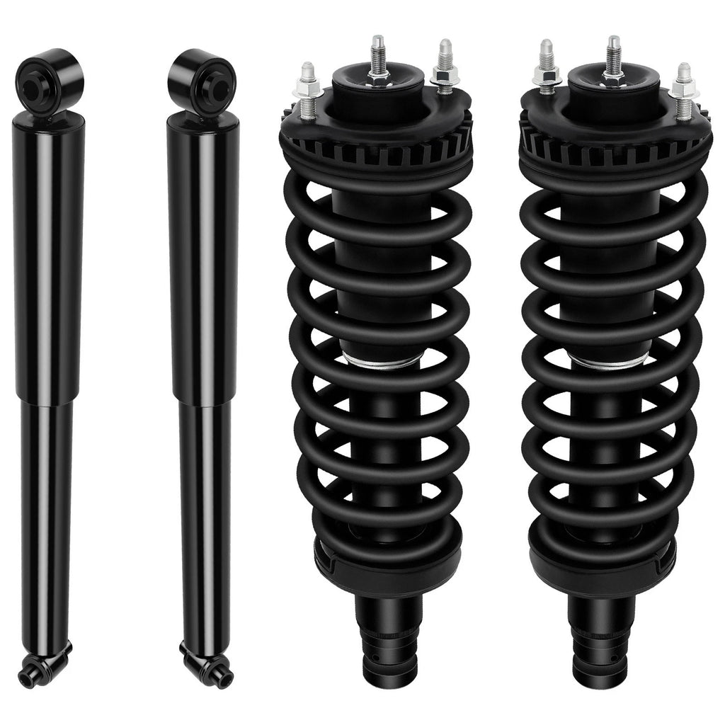 2 Complete Struts Springs w/ Mount & 2 Shocks for Chevrolet Trailblazer (2002–2009)