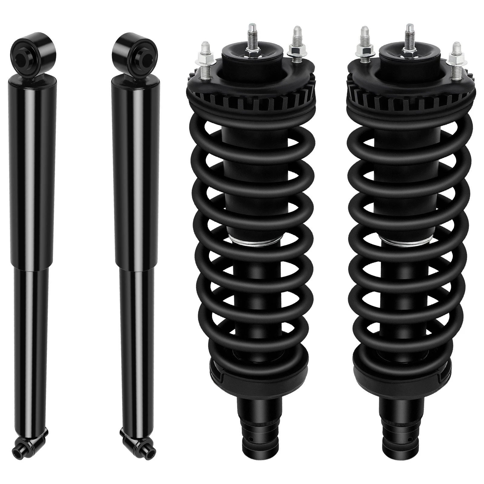 2 Complete Struts Springs w/ Mount & 2 Shocks for Chevrolet Trailblazer (2002–2009)