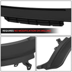 Black Valance Bolt-On Front Bumper Lower Air Deflector for Ford Ranger (2019–2023)