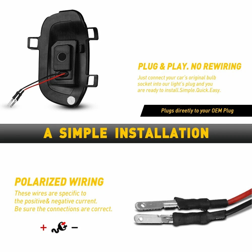 2X LED Mirror Side Task Lamps for Chevrolet Silverado 1500 (2019–2022)