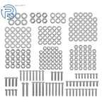Set of 240 Hex Head Cap Bolts and Nuts Combination Kit Stainless Steel