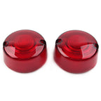 2X Turn Signal Lens Cover Red for Harley Dyna FXD FXR Sportster XLH 883 1200 FXST