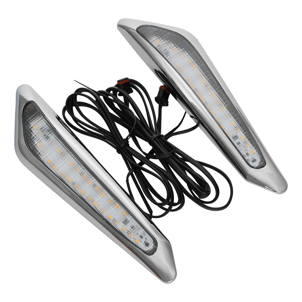 LED Amber Front Brake Fork Mounted Lights for Honda GL1800 (2018–2025)