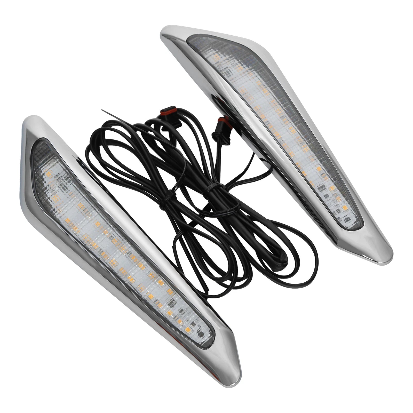 LED Amber Front Brake Fork Mounted Lights for Honda GL1800 (2018–2025)