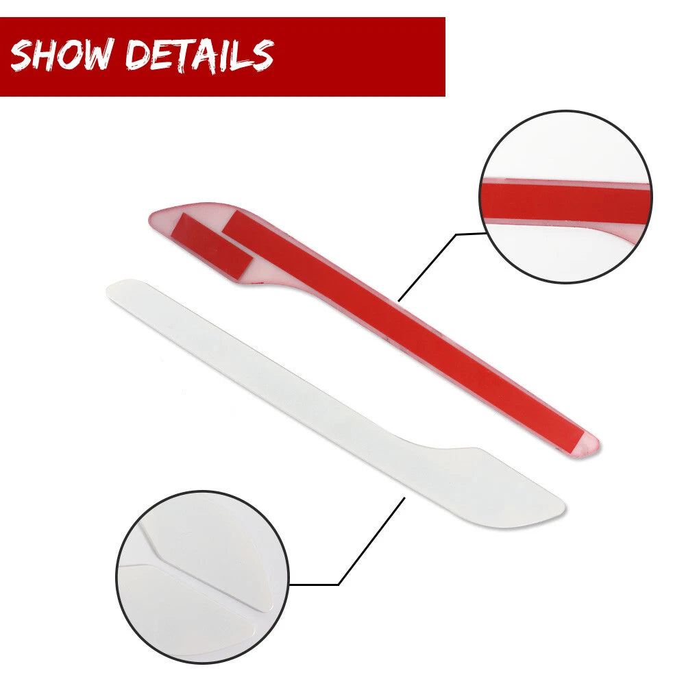Door Handle Decals for Tesla Model 3 & Model Y (Glossy White)