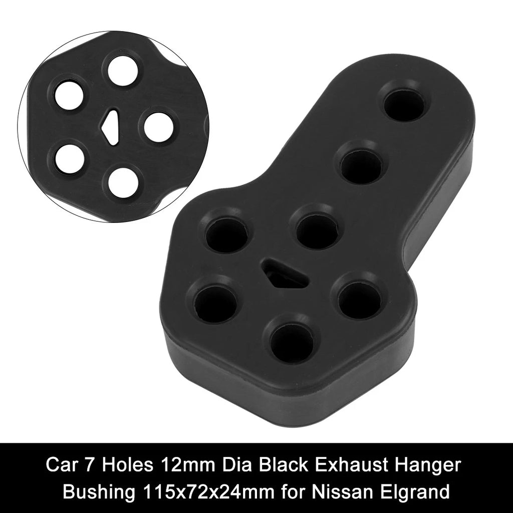 Set of 4 Exhaust Hanger Bushings for Nissan Elgrand (7 Holes, 12mm Dia)