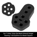 Set of 4 Exhaust Hanger Bushings for Nissan Elgrand (7 Holes, 12mm Dia)