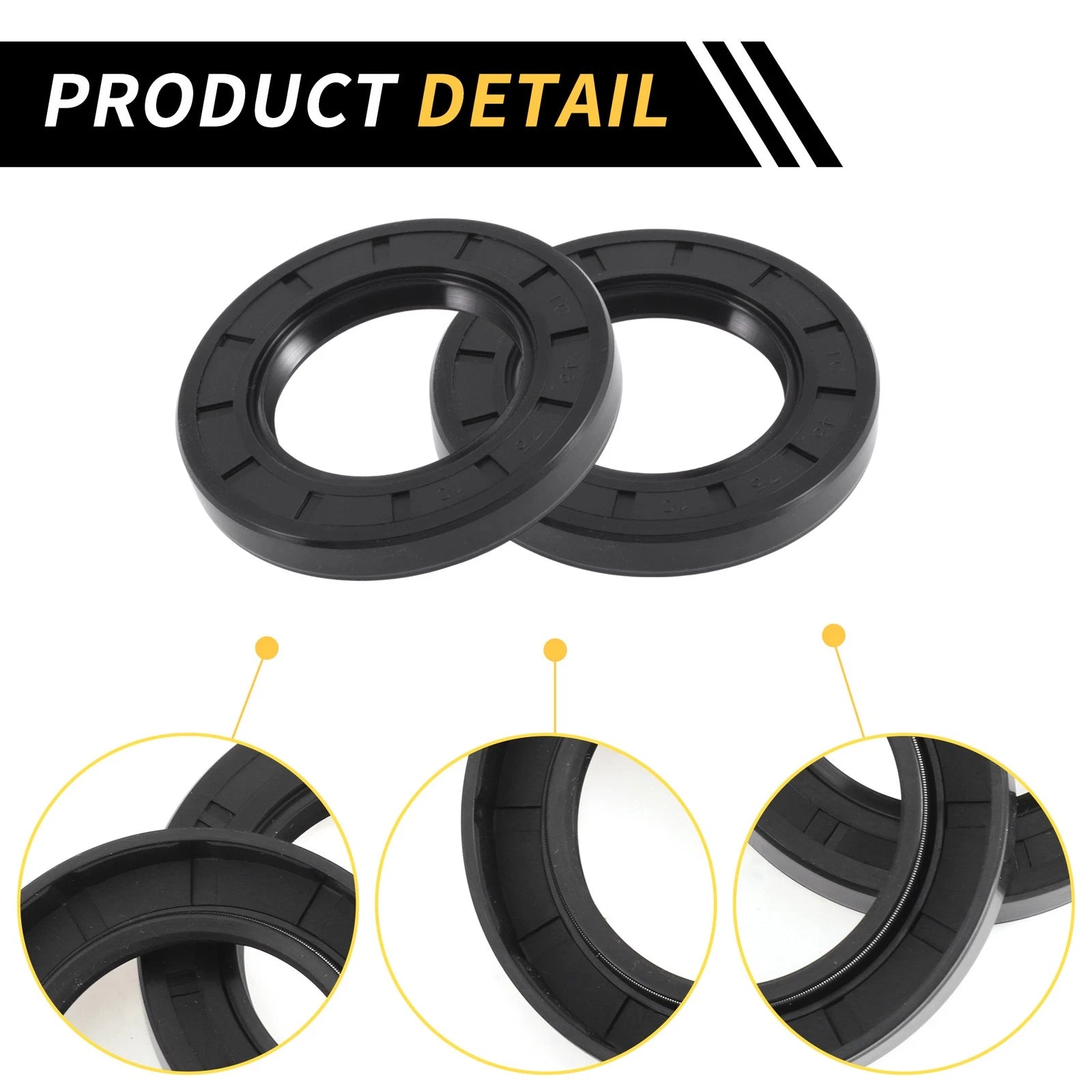 Set of 5 Oil Seal Rotary Shaft Seal NBR Rubber 45x75x10mm