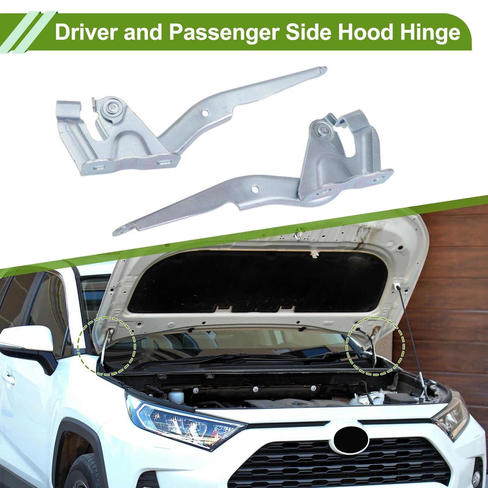 Hood Hinges for Toyota Corolla (2009–2013) 1 Pair No. 5341012550