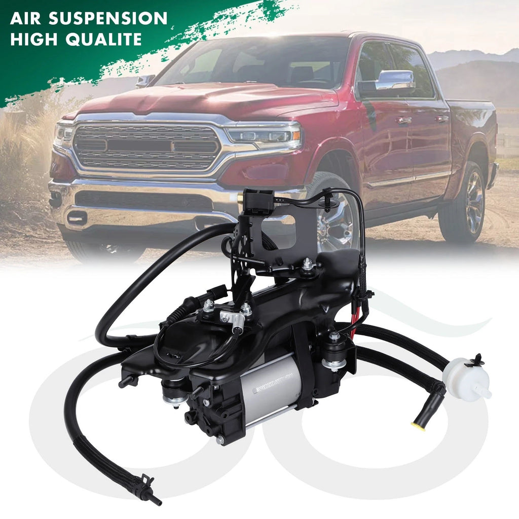 Air Suspension Compressor Pump w/Bracket for Jeep Grand Cherokee (2011–2020) RAM 1500 (2011–2020)