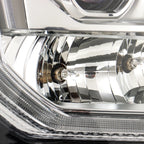 Set of 2 Headlight Replacement for GMC Yukon XL (2015–2017) Chrome Halogen